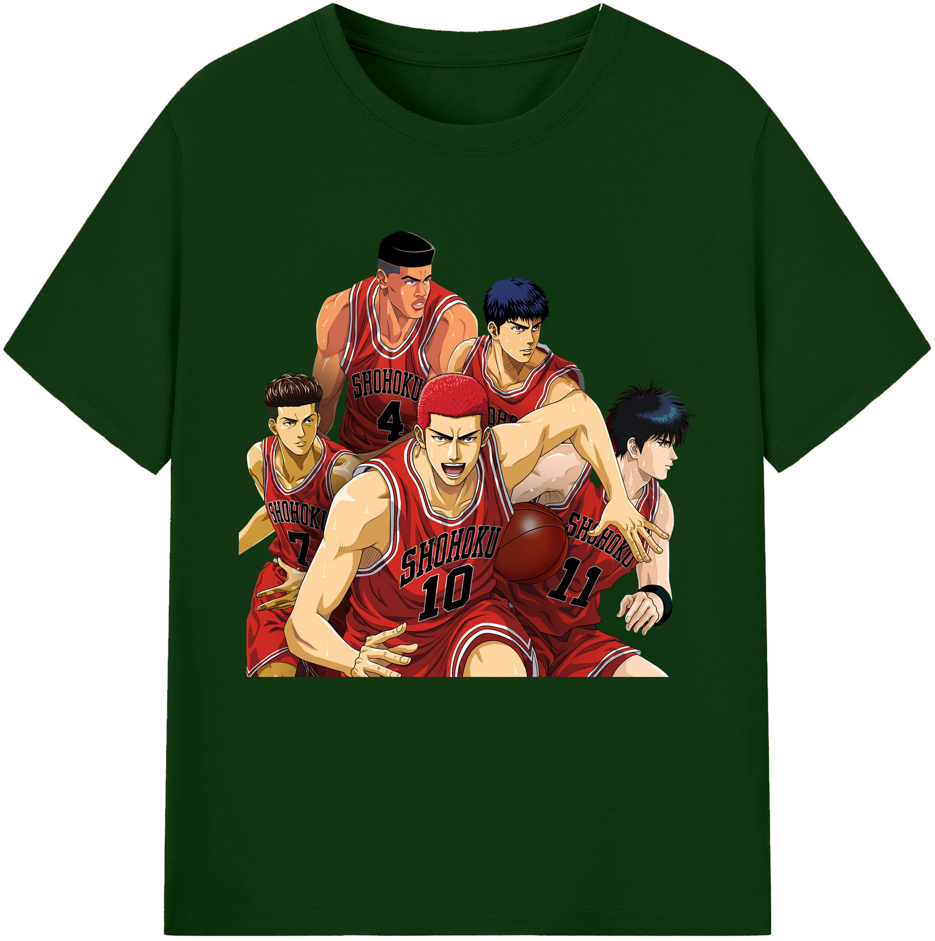 （画像用） SLAM DUNK／スラムダンク 綿100％半袖Tシャツ（フロントプリント）